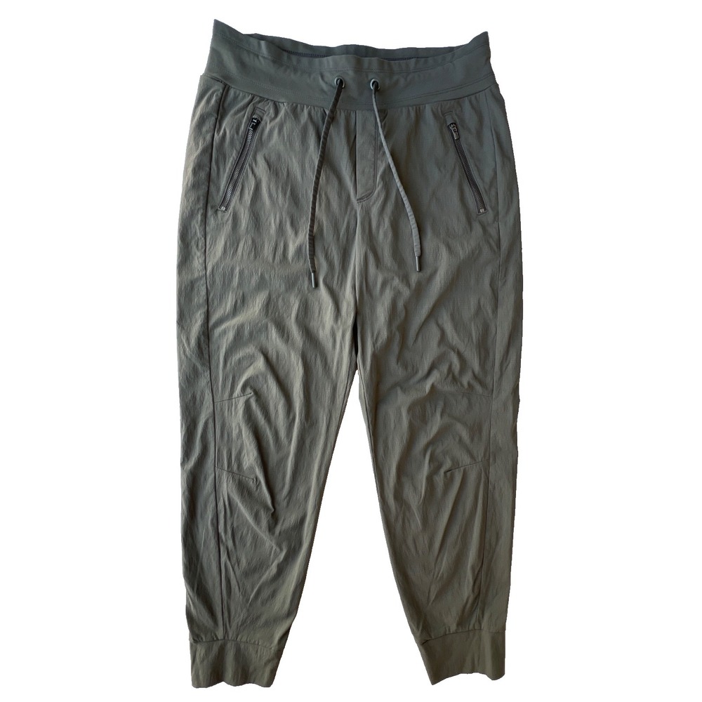 Athleta Trekkie North Jogger Pant Womens 10 Mountain Olive Green Ripstop Hiking